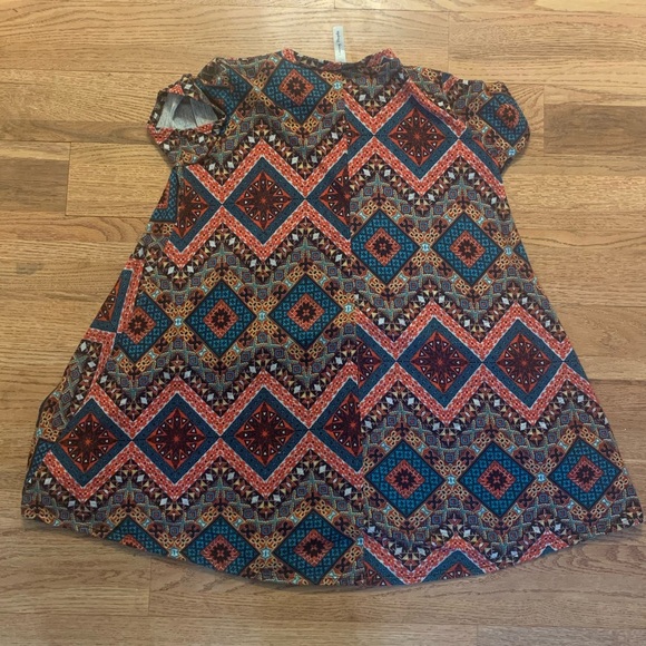 Patterned Mini Boho Dress - Picture 2 of 5